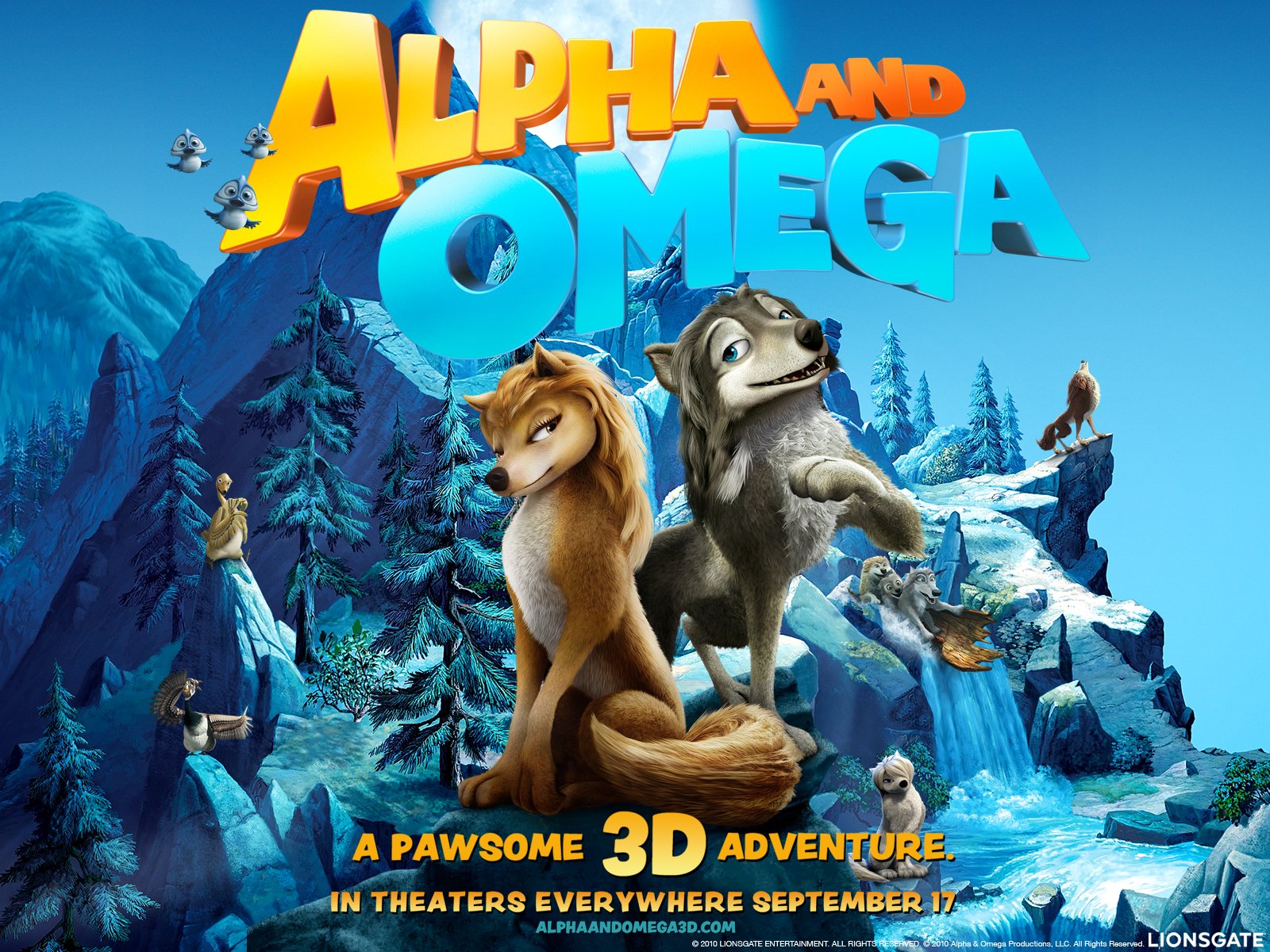 《丛林有情狼》alpha and omega电影壁纸