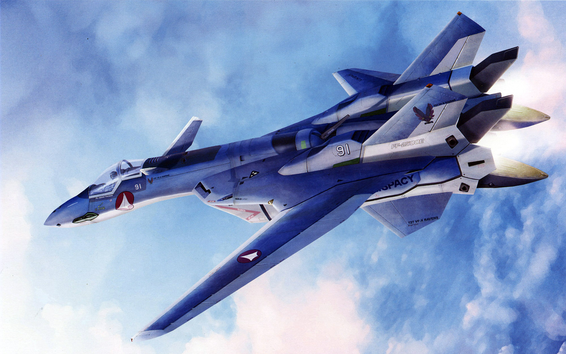 超时空要塞战机壁纸图片