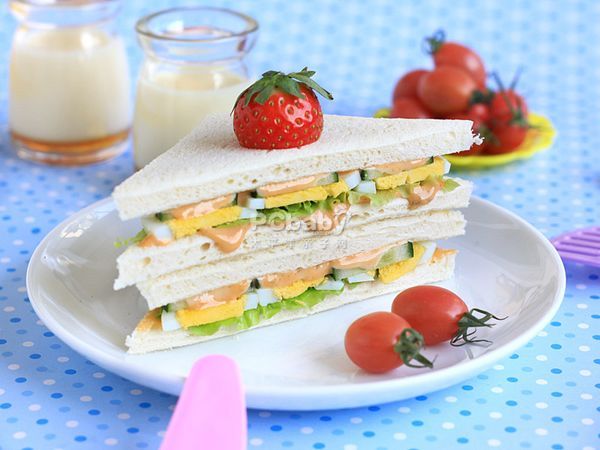 素食早餐三明治也能做的美味又营养